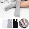 Mulheres meias 2 dedo do dedo do dedo do dedo do pé de sândalo japonês estilo japonês engraçado simples cor sólida unissex meias curta sox confortável anti-fricção homens