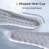 4D Massage Latex Sport Insoles Soft High Elasticity Shoe Pads Breathable Deodorant Shock Absorption Cushion Arch Support Insole 240419