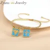 Bracelets 5pcs, Gold Color Bouded Boho Bracelets fait à la main Miyuki Coart Cross Cross Charm Bracelet For Women Men Gift Bohemia Accessoire