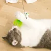 ألعاب Toys Cat Toy Funny Simulation Feather Bird مع Bell Cat Stick Toy للعبّة القامة التي تلعب لعبة Teaser Wand Toy Cat Supplies