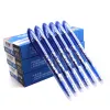 Pens 144pcs/box Erasable Gel Pen Blue Ink 0.5/0.38mm Washable Handle Kawaii Pens Refill Rods for School Office Pen Cute Stationery