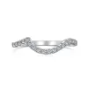 Ringar S925 Sterling Silver Ring Högkvalitet Ice Sugar High Carbon 8A Zircon Temperament gränsöverskridande smycken damer