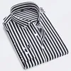 Camicia da maschio da uomo marca camicie maschile maschi a strisce casual manica lunga affari a quadri formale camisa social 240409