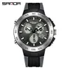 Sanda 3112 Fashion Trend Multi Functional Men للرجال المضاد للماء Light Light Outdoor Sports Prosesatile Electronic Watch