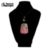 Collane graziose uccelli intagliati/fiore rosse naturale rosse rossa jasper gemtra squisita donna uomo collana ciondolo per gioielli di moda bi357