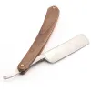 Blades YINTAL Blank Men Shaving Straight Razor Classic Pure Beech Wood Handle Barber Razors Sharpened Preliminary Knife Razor