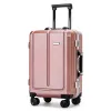 Carry-Ons Aluminum frame travel suitcases offers with wheels Cabin Rolling Luggage password Trolley Luggage Large Capacity Hand luggage