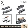 SCOPES TACTISK SURFIRE M300 M600 ficklampa inline Lättmontering Swith Slot Base för Mlok Keymod Hunting Airsoft Scout Accessory