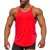 Erkek Tank Tops Spagetti kayışları Vücut geliştirme için yarışan tasarımlı kas düz renkli spor yelek