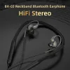 Hoofdtelefoon/headset BX03 Neckband Bluetooth oortelefoons magnetische draadloze hoofdtelefoons met microfoon HiFi Waterdichte sport lopen oordopjes BT5.0