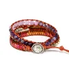 Strands 2020 Braccialetti avvolgenti di personalità di alta qualità braccialetti placcati bracciale in pelle di strass bracciale fantasia femmina boho bracciale coppie regalo di gioielli