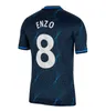 23 24 Enzo CFC Nkunku Soccer Jerseys PlayerファンCaicedo James Mudryk Gallagher N. Jackson Chukwuemeka Sterling Sterling Palmer Home 2023 2024フットボールシャツの男性キッズ