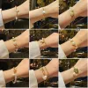Strands Koreańska wersja prostej stalowej bransoletki tytanowej Pearl Bransoletka Kobieta Ins Love Starmoon Doublelayer Girlfriend Decoration