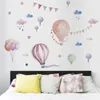 Wandstickers 30x90 cm Cartoon Home Decal voor kinderen Kid Kid Babykamer Luchtballonstijl Sticker Decoratie