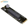 Karten M2 Keym an PCIe 4.0 x4 x1 Slot Riser Card Adapter Board Converter Card mit SATA -Netzkabel für M.2 NVMe M Key 2260 2280 SSD
