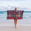 Microvezel strandhanddoek zand gratis draagbaar zwembad met tas voor volwassenen meisjes vrouwen 31x63 inch 240422