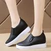 Fitness Shoes White Waters for Women Sneakers High Heels Plataforma Black Sneaker Woman Vulcanize Mulher Casual Respirável Sofragadores