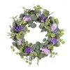 Fiori decorativi Purpler Flower Greaona per decorazioni interne ed esterne Wedding per porta d'ingresso della primavera artificiale