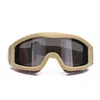 Óculos de sol táticos óculos Desert Windbreak Defense Fog Sand CS Ejeção de cor tática de óculos / lentes de resina de gafanhoto Drop del otofr