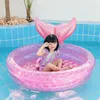 Mermaids Inflatable Pool Bathing Kids Summer Home Outdoor Swimming Pool Inflatable Square Swimming Pool For Kids Gifts Girl 240416