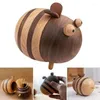 Decorative Figurines 1 PCS Toothpicks Holder Dispenser Wood Christmas Gifts Home Office Desk Decor Accessories Birthday