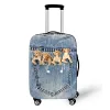 Tillbehör Pocket Dog Bagage Cover Thick Denim Bagage Protective Cover1832 Inch Trolley Case Fascase Damm Cover Travel Accessories