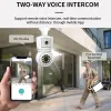 Kameror ICSEE 4K 8MP E27 BULB WiFi Camera Dual Lens Dual Screen Auto Tracking Tway Way Audio Color Night Vision 4MP Surveillance Camera