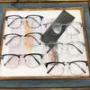 Lunettes de soleil Frames Classic Brand Vintage rétro Optical Lunes Unisexe Myopie Eyeglass Modèle 0316OA Titanium Cadre ovale