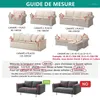 Couvoirs de chaise 1/2/3/4 Skins imperméables Skins élastiques Sofa Corner Souptins Solid Couper L Protecteur en forme de L pour animaux de compagnie et enfants