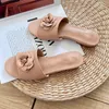 Classic Women Designer Sandals Flip Flops Round Toes Flat Low Heel Camellia Slippeer Slip On Mules Bohemian Scuffs Outdoor Recreation Beach For Travel