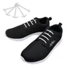 靴部品3colors 12pcs/set men men leathshoes lazy no tie shoelselastic silicone lace