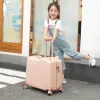 Carry-ons Children's Suitcase Girl 18Inch Small Portable Söt lösenord Maletas Viaje Men Can Mount Bagage Maletas Universal Wheel