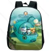 Väskor barn Octonauts mini ryggsäck baby pojkar flickor tecknad rygg barn anime dagis bokväska mochila småbarn ryggsäck gåva