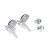 Boucles d'oreilles mankuu insectes style mignon délicat rouge / rose betterave coéquive boucles d'oreilles girl girl beau 925 argent pour femmes bijoux cadeau