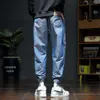 Pantalones de ropa de ocio para hombres en primavera y verano, polainas elásticas de gran tamaño delgadas y sueltas, versión coreana Pantalones reflectantes de camaleón