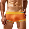 Underpants 1pc Men da cintura baixa Menas de roupa íntimas boxers shorts Lingerie Bolsa frontal aberta respirável calcinha