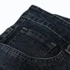 Herren Jeans 2024 Sommer Klassiker schwarzer schlanker Fit gerade erstklassiges Baumwoll -Elastizier Smart Casual Denim Hosen 40