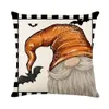 Halloween Letter Afdrukkussen Kussen Linten Kruis grens Grens Decor Bandkussen Kussen Cover Living Room Slaapkamer Kussen Land