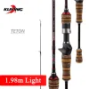 Acessórios Kuyyy Teton L Luz 1,98m 6'6 "Casting macio de fiação de fusão de pesca bastão de bastão de carbono de carbono