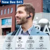 イヤホントップセル新しいビーB45 Bluetooth 5.0ヘッドセットワイヤレスイヤホンデュアルマイクイヤバド付きヘッドフォンCVC8.0ドライビング用ノイズリダクション
