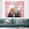 Tapisserier Mr Worldwide Tapestry Live Laugh Love Poster Wall Boutique Art Hängande ationer för vardagsrum sovrum sovsal dekor