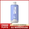 Piloto de armazém da UE Vapes descartáveis Puff 25000 20000 Vopers E Cigarro 28 ml POD 2% 3% 5% 10 Flavores Cigarros electônicos Bobina de malha 650mAh recarregável vs fumaça