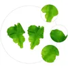 Fiori decorativi 2 pezzi PVC Lettuce Funto ornamenti per verdure di verdure di simulazione di simulazione Verde Foglie di decorazioni