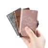 Cüzdanlar caseKey rfid kamuflaj deri akıllı taktik cüzdan erkek banka kredi kartı sahibi mini para çantası metal erkek vallet porta tarjeta