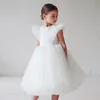 Prinzessinkleid für Baby Girls 3-8 Jahre elegante formale Abendballkleid Kinder Mädchen Schwarz Geburtstag Prom Kleid Hochzeit weißes Tuch 240422