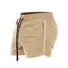 Menshorts 2023 Summer Gym Jogging träning män sport fitness snabbtorkning strand flera fickor som kör 240420