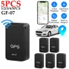 Trackers 15PCS GF07 Mini GPS Car Tracker GPRS Suivi en temps réel Suivi Antitheft Antilost Locator Key Locator SIM Message Positionneur de message