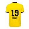 Sheng 23 24 Soccer Jerseys Reus Dortmunds 2023 2024 Borussia Haller Football Shirt Bellingham Neongelb Hummels Brandt Men Kids Special Kit