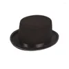 Berets Adults Kid Party Costume Top Hat Magician Wedding Fedora Plain Felt Gift