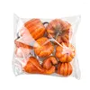 Decorative Flowers 8pcs Halloween Pumpkin Ornament Simulation Props Decorations Soft Stuffed Artificial Foam Ornaments